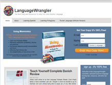 Tablet Screenshot of languagewrangler.com